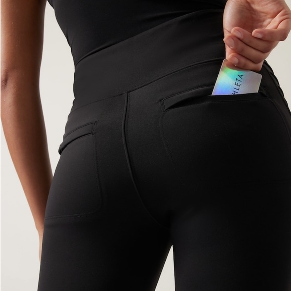 Athleta Delancey Moto Tight // Black - Picture 4 of 16